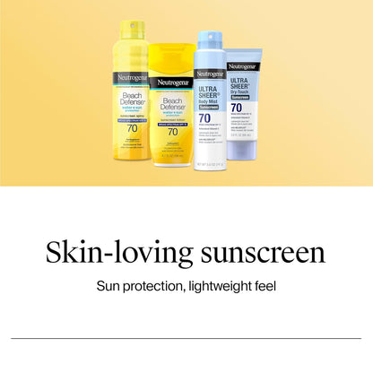 Neutrogena Ultra Sheer Dry-Touch Water Resistant and Non-Greasy Sunscreen Lotion with Broad Spectrum SPF 45, Tsa-Compliant Travel Size, 3 Fl Oz, Pack of 2, 6 Fl Oz